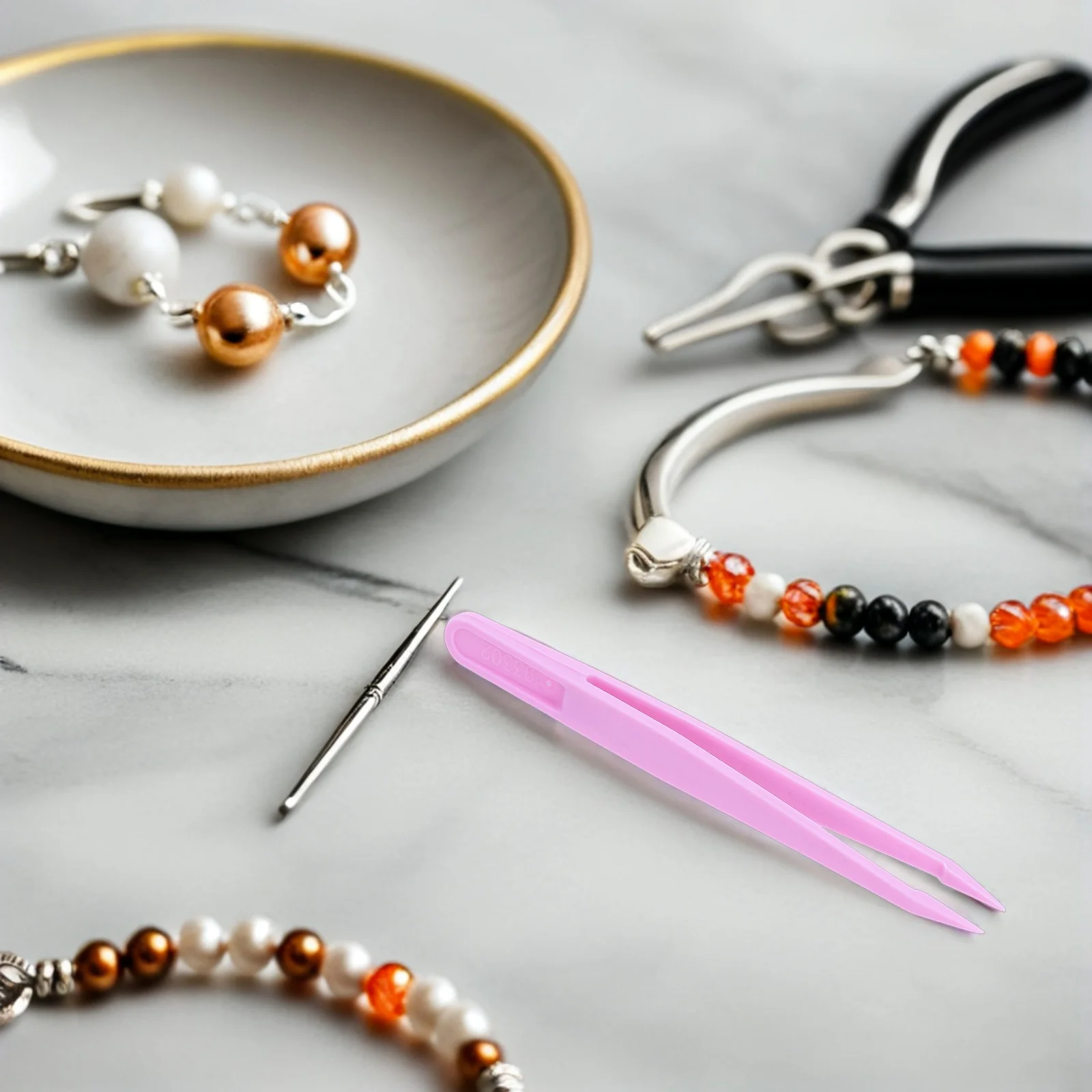 20 Stuks Kids Plastic Pincet Rechte Tip Precisie Fijne Motoriek Craft Bead Behandeling Montessori Voorschoolse Zintuiglijke Bin