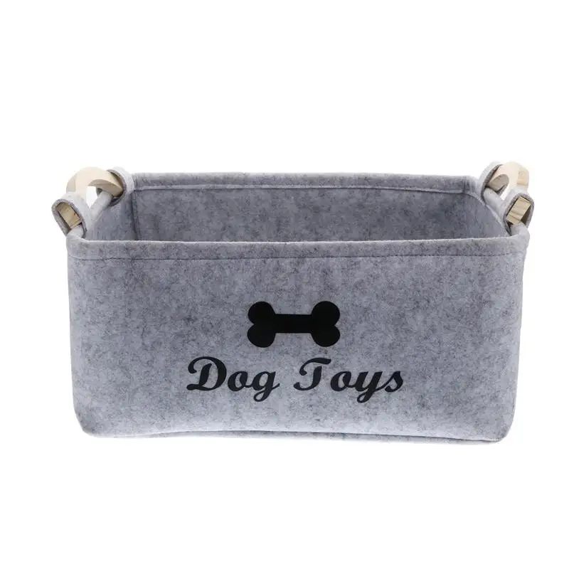 

Toy Dog Basket Pet Storage Box Bin Organizer Outdoor Kids Laundry Basket Felt Cat Accessory Outdoor Baby Cat Car Garbage Can