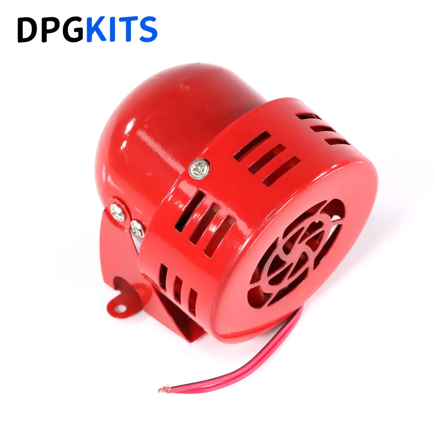 12V 300DB RED Mini Compact Electric Motor Air Raid Horn Siren Alarm for Car Truck