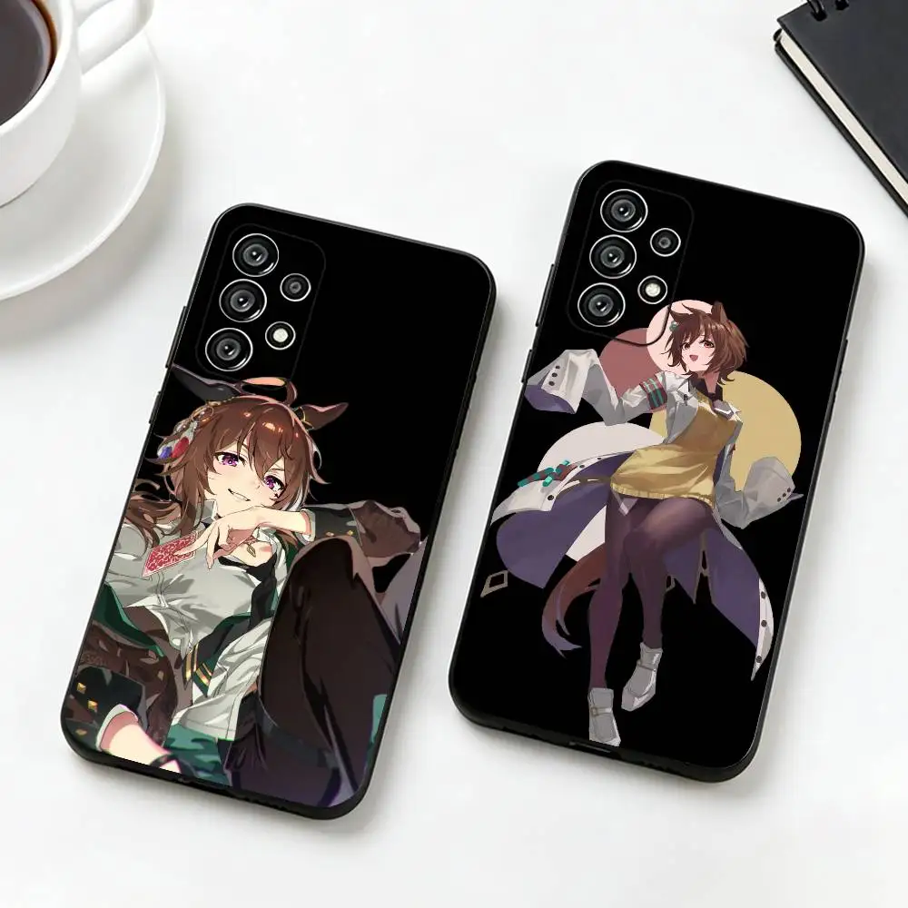 Umamusume Agnes Tachyon  Phone Case For Samsung S25,S24,S21,S22,S23,S30,Ultra,S20,Plus,Fe,Lite,Note,10,Black Cover