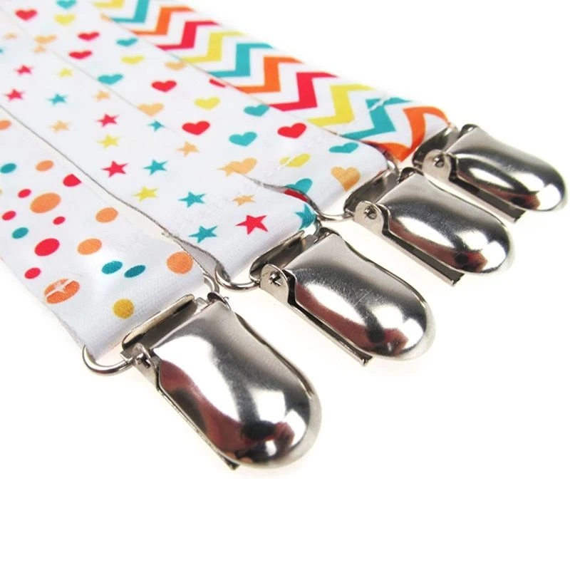 

J15U Pacifier Clips 4 Pack Unique Modern Design Clip Fits Most Pacifiers, Soother Unisex for Boys and Girls Teether Holder