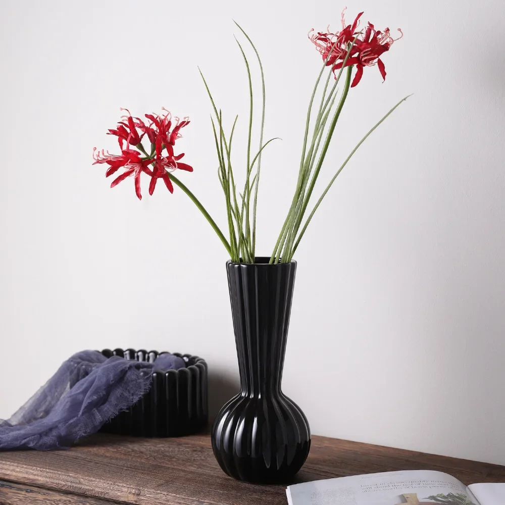 

Ceramic Vase Antique Water Flower Cultivator Room Decoration Ornament Simple White Dry Vase Living Room Decoration Home Decor