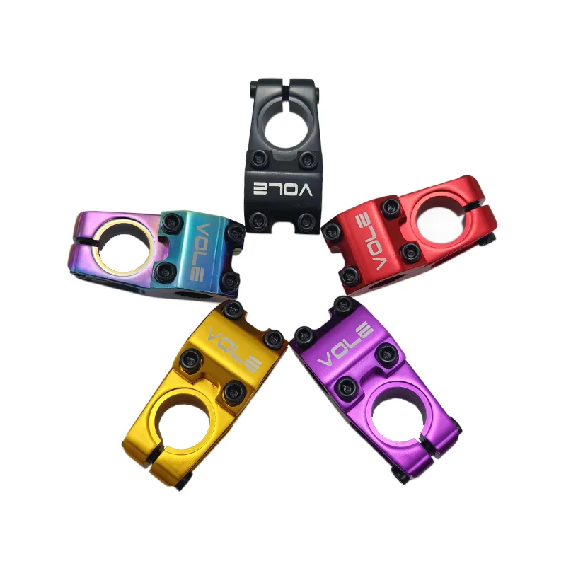VOLE V-MX4A BMX Stem CNC 6061 Aluminum 40mm Extender 22.2mm Handlebar 28.6mm Fork 260g Lightweight Freestyle Bike Handlebar Stem