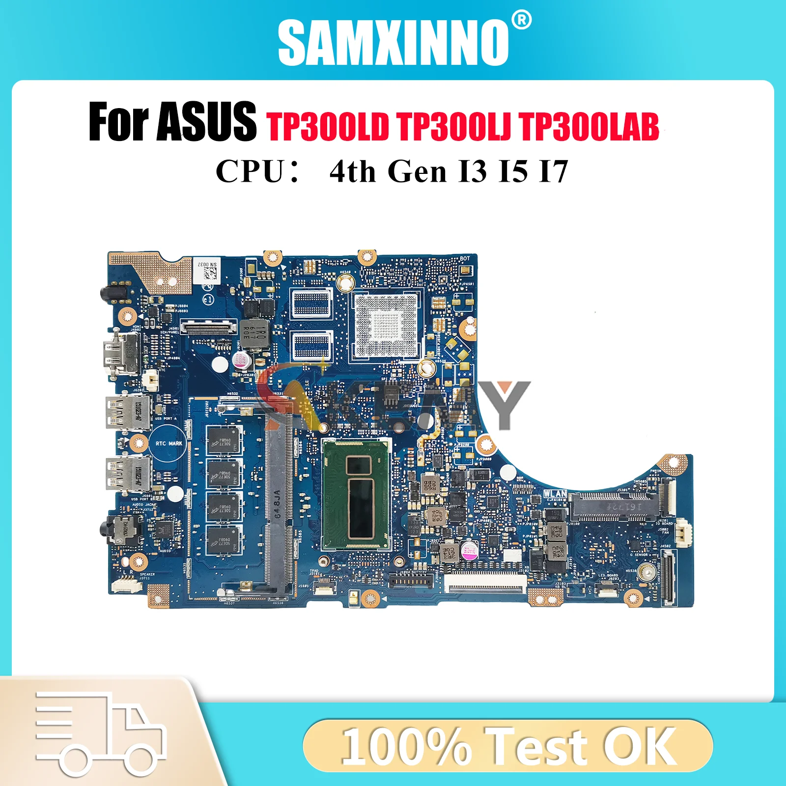 

Материнская плата TP300LA для ноутбука ASUS VivoBook Flip Q302L TP300LJ TP300LD TP300LA TP300LAB TP300LN TP300L, материнская плата I3 I5 I7 CPU