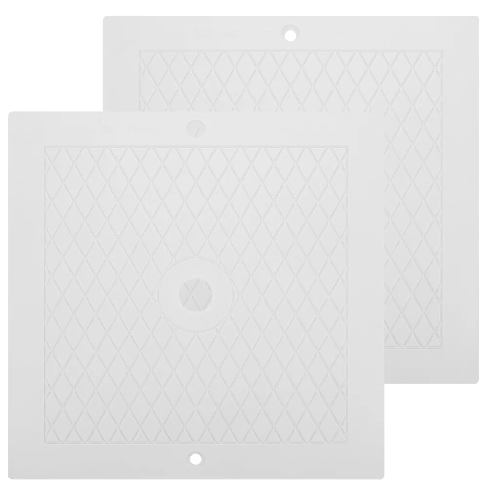 

2Pcs Pool Skimmer Cover Square Replacement Plate Durable PP Swimming Pool Accessory for Debris Blocking Splash Prevention