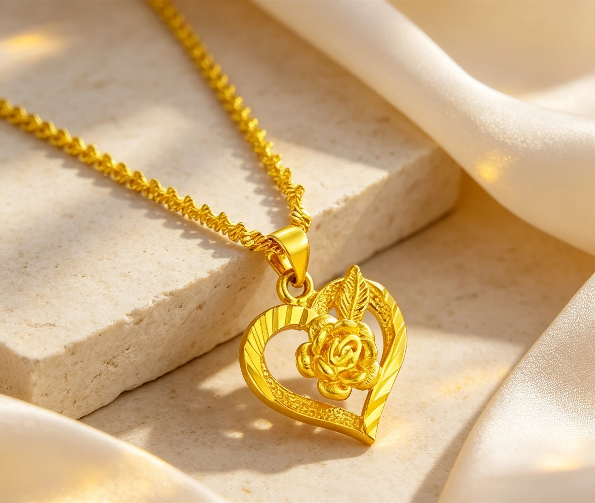 9999 pure gold  necklace female lucky  elegant clavicle  water wave chain ladies neck accessories  birthday gift