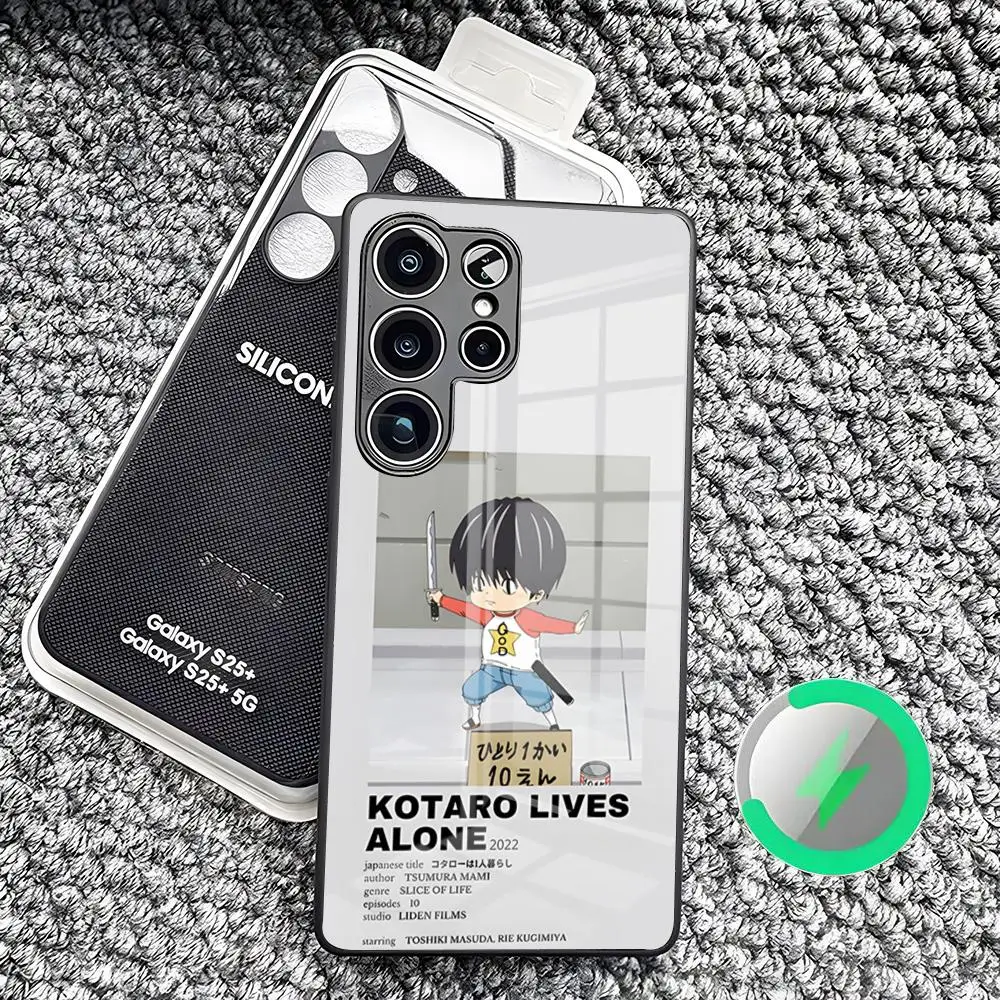 Kotaro Lives Alone Phone Case For Samsung S26 Ultra S25 Edge S23 S22 S21 S20 Plus S24 Fe Magnetic Glass Cover