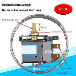 Refrigerator Thermostat Temperature Control Switch Freezer Universal Mechanical Temperature Control Two-three Pin Thermostat