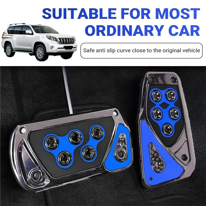 AASS-Non-Slip Anti-Slip Foot Treadle Set For Automatic Transmission Car Pedal Covers