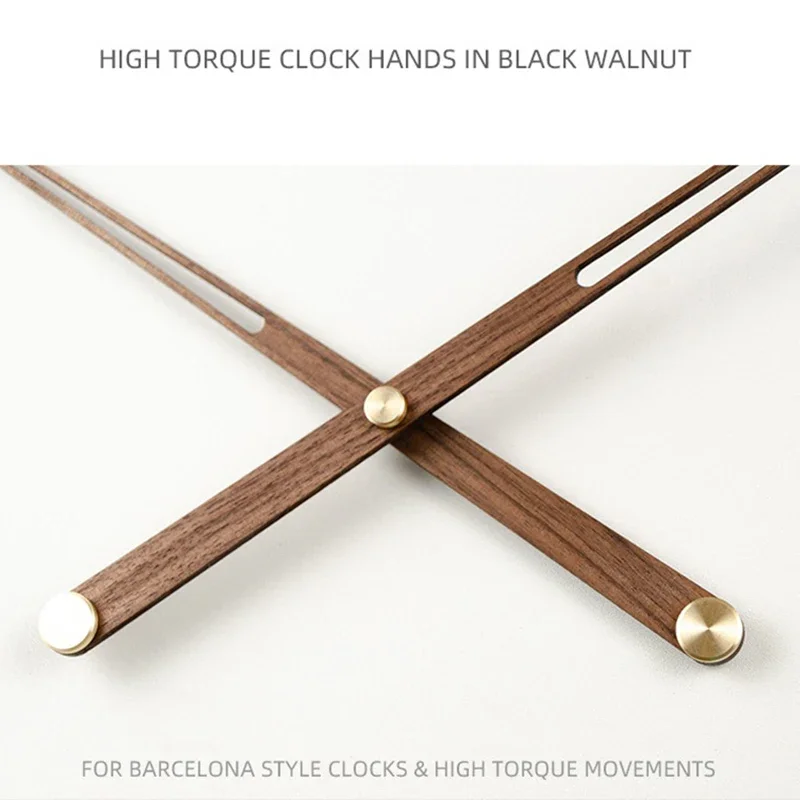 Spain Wall Clock Pointer Movement DIY Walnut Solid Wood Brass Central Clock Hands Large Torque Mechanism for Clock Pointer