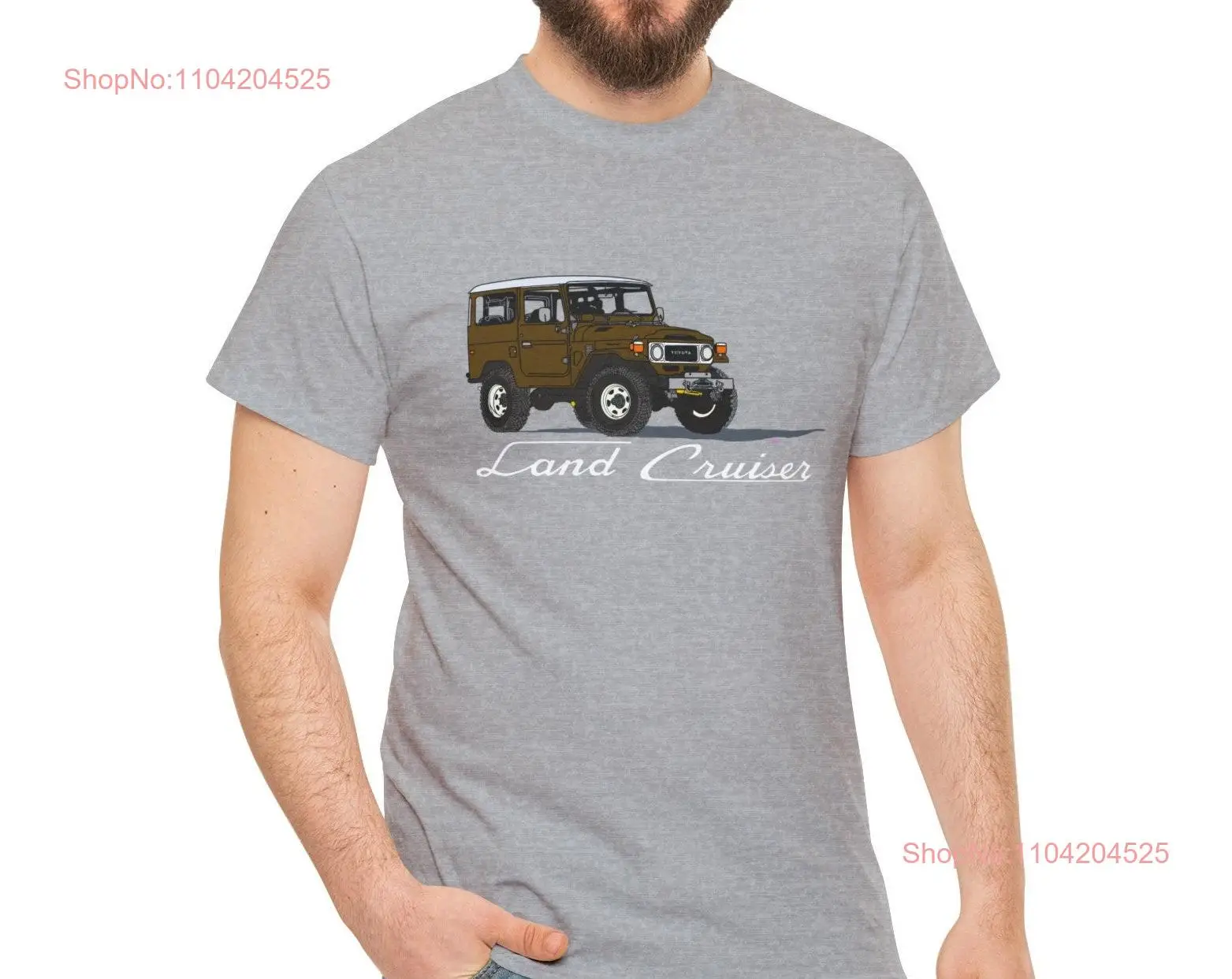 FJ40 Land Cruiser T Shirt Mens Olive Green Version Reefmonkey Artist Brody Plourde long or short sleeves