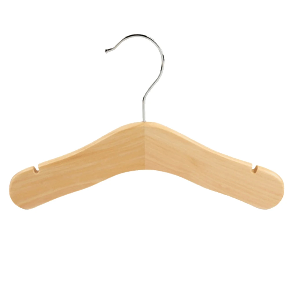 A69ewooden Baby Hangers,Kids Hangers,Notched Shoulder Design For Children Clothes,Decoration Hanger,20 Pack,Small