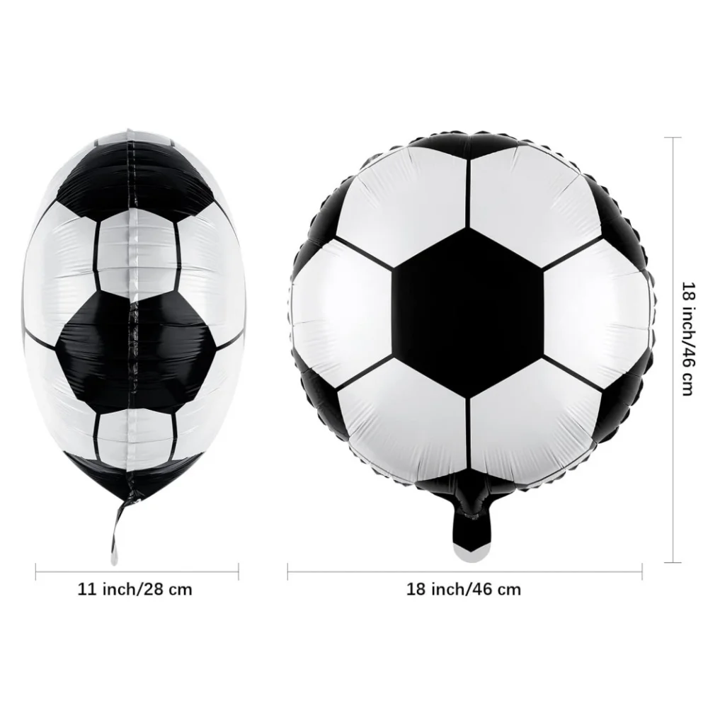 5 Pieces Soccer Balloons Football Themed Party Decorations Soccer Ball Balloons For Birthday Sports Graduation Party Supplies