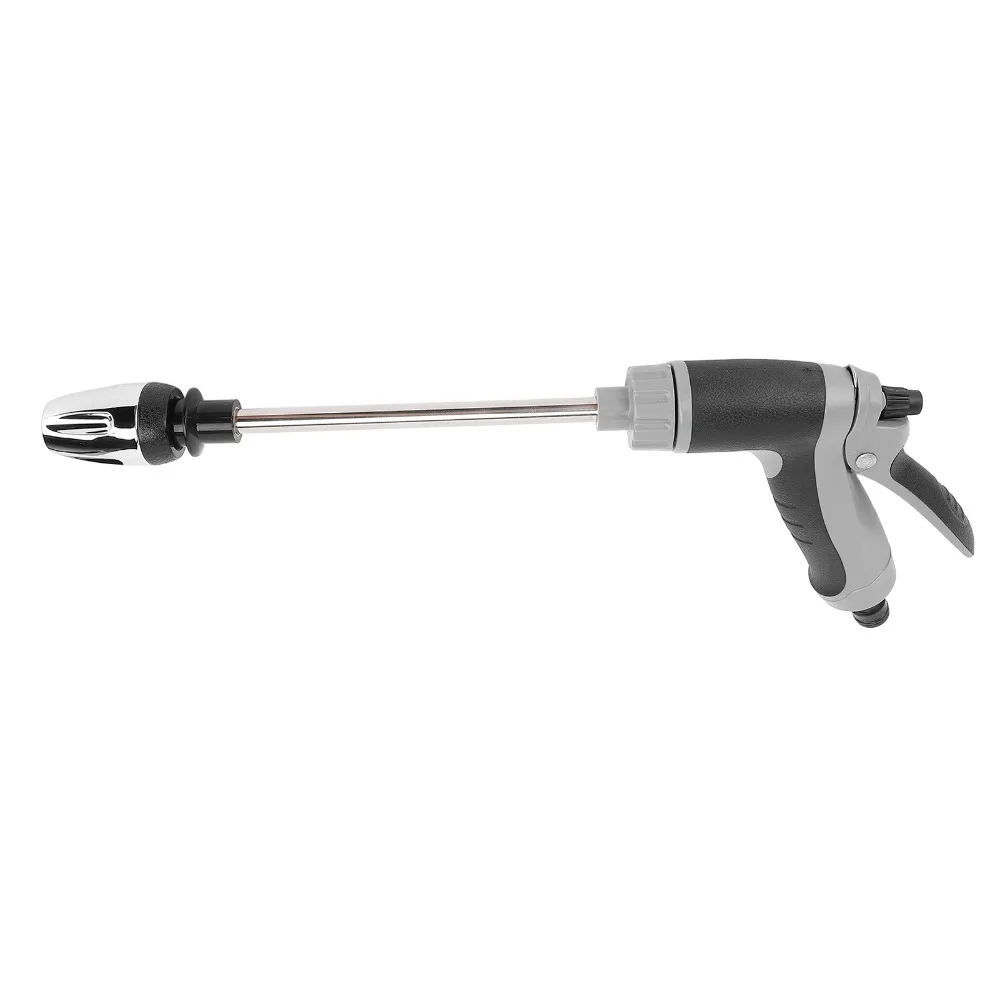 Plastic Garden Hose Nozzle Black Grey Non Slip Handle Garden Water Hose Nozzle Portable Lightweight Garden Sprayer Nozzle
