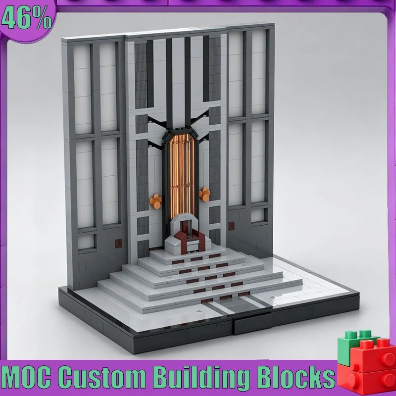 

866 PCS Mandalore Throne Room Diorama MOC Model Custom Puzzle Architecture DIY Assembly Educational Toy Gift Collection Blocks