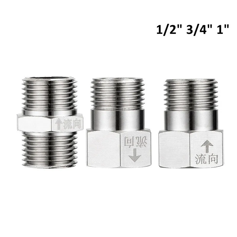 1Pcs Male Female Thread Brass Check Valve 1/2