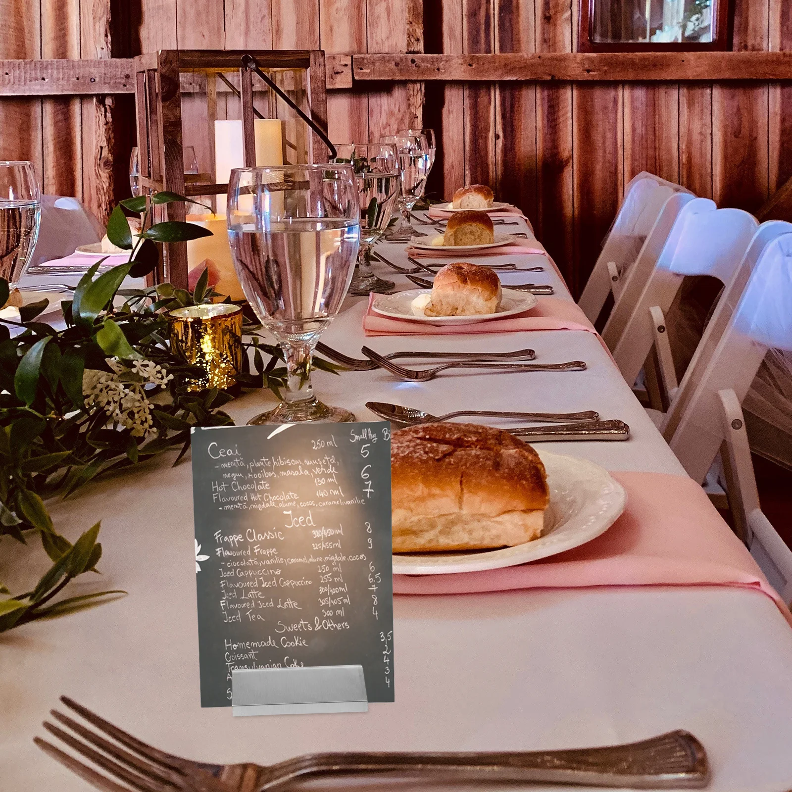 Price Tag Holder Acrylic Table Number Frame Clear Sign Stand For Restaurant Hotel Wedding Event Menu Card Display Stand Document