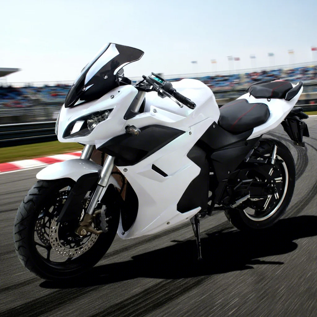 

Новый электрический гоночный мотоцикл-спортбайк 2026 года с ультрадолгим запасом хода 350 км и мощностью 8000 Вт