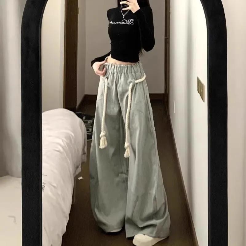 

Ey Спортивные широкие повседневные брюки для мужчин, осень-зима, большие размеры 300, свободные удобные брюки с ножом