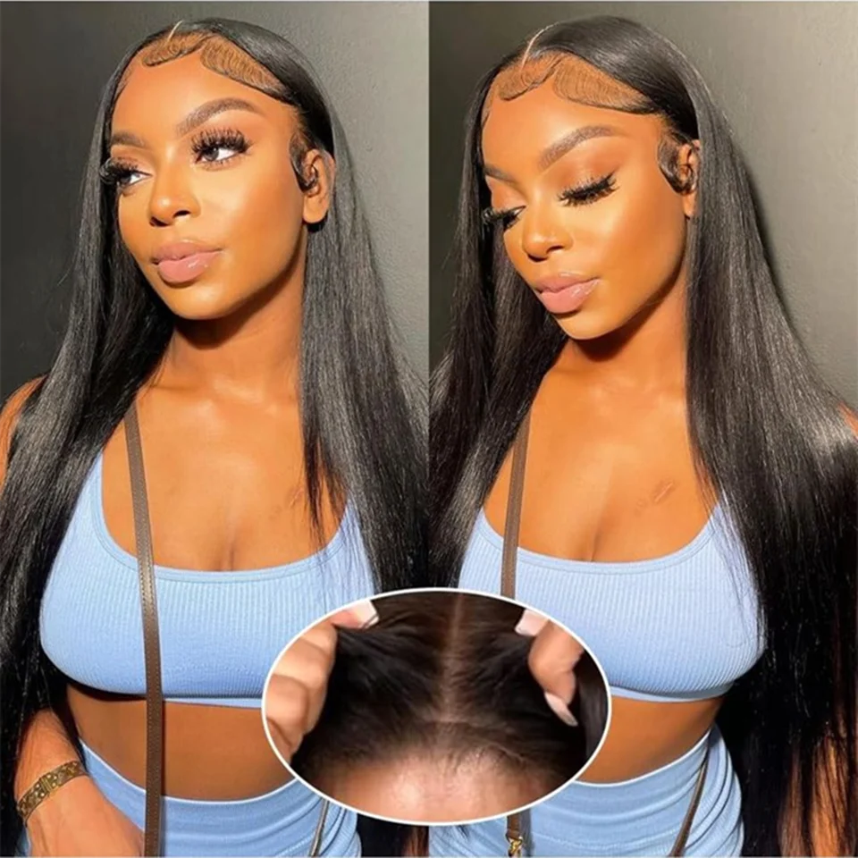 

13x6 Straight Lace Front Wig 360 Lace Frontal Wig HD Transparent Lace Wigs For Women Human Hair 5x5 Closure Wig Brazilian 36Inch