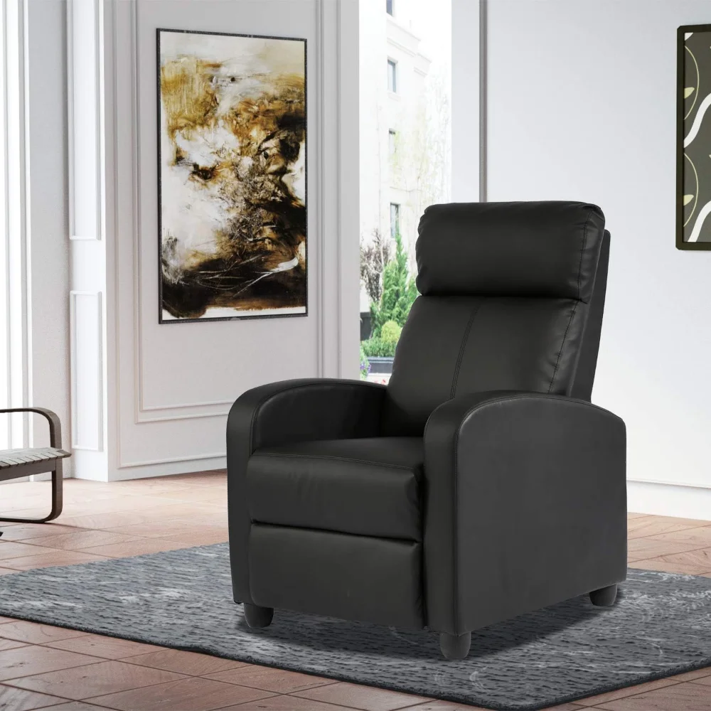 

Home Theater Seating Recliner Chair Sofas for Living Room Bedroom Furniture Recliners PU Leather Padded Seat Recliner Sofa Chair