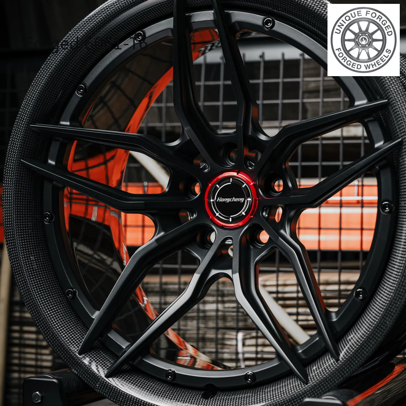 

2026 New Passenger Car Carbon Fiber Dish 2 Piece Forged Wheels 5x112 5x120 5x114.3 Performance Rims