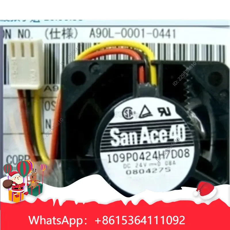 Widely Applied， for 109P0424H7D08 Fan 24V 0.08A 40x40x15mm 3Pin PLC Module Cost effective，1pc