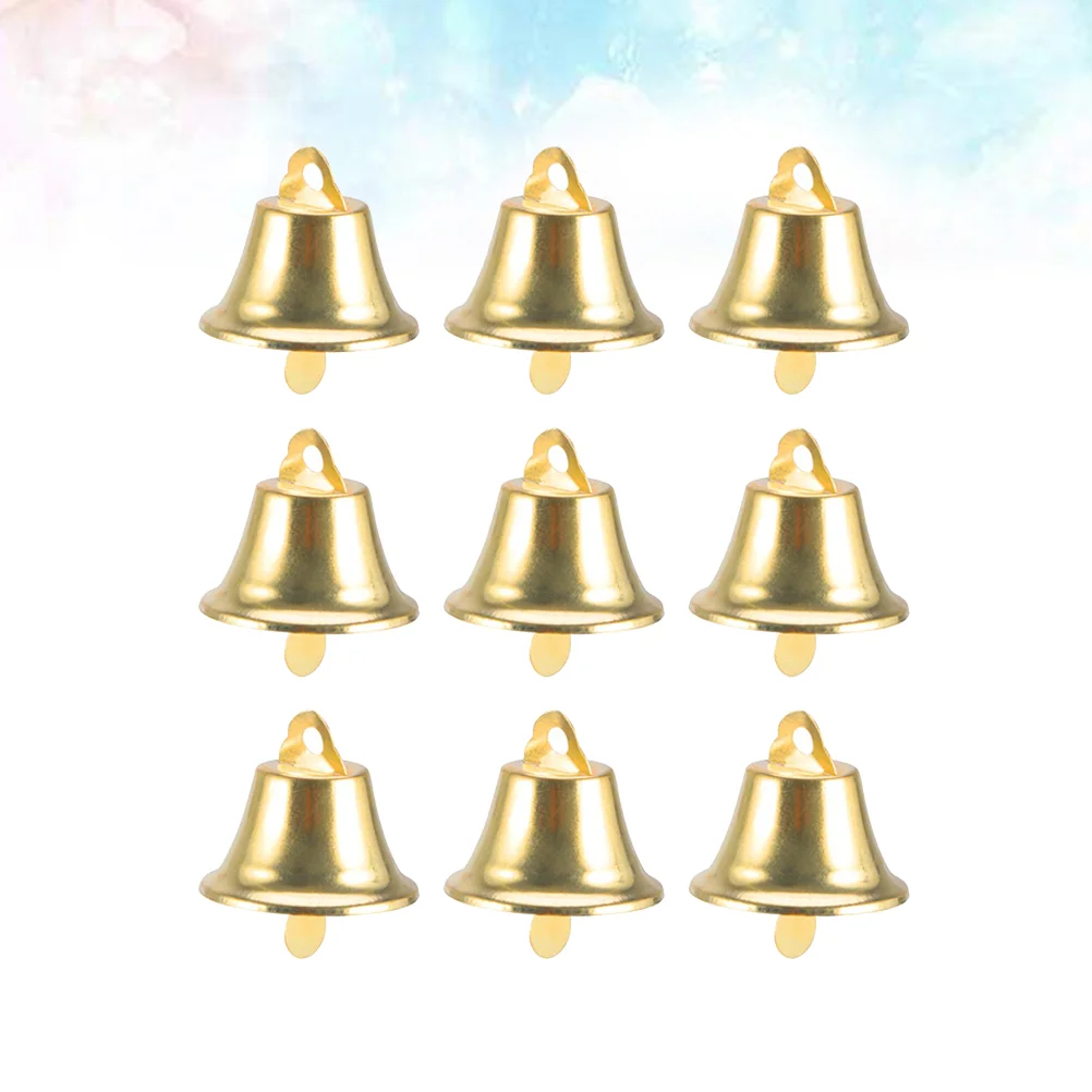 35 Pcs Bell Ornamenet Home Decoration Bells Christmas Hanging Pendant Gold for Tree Crafts