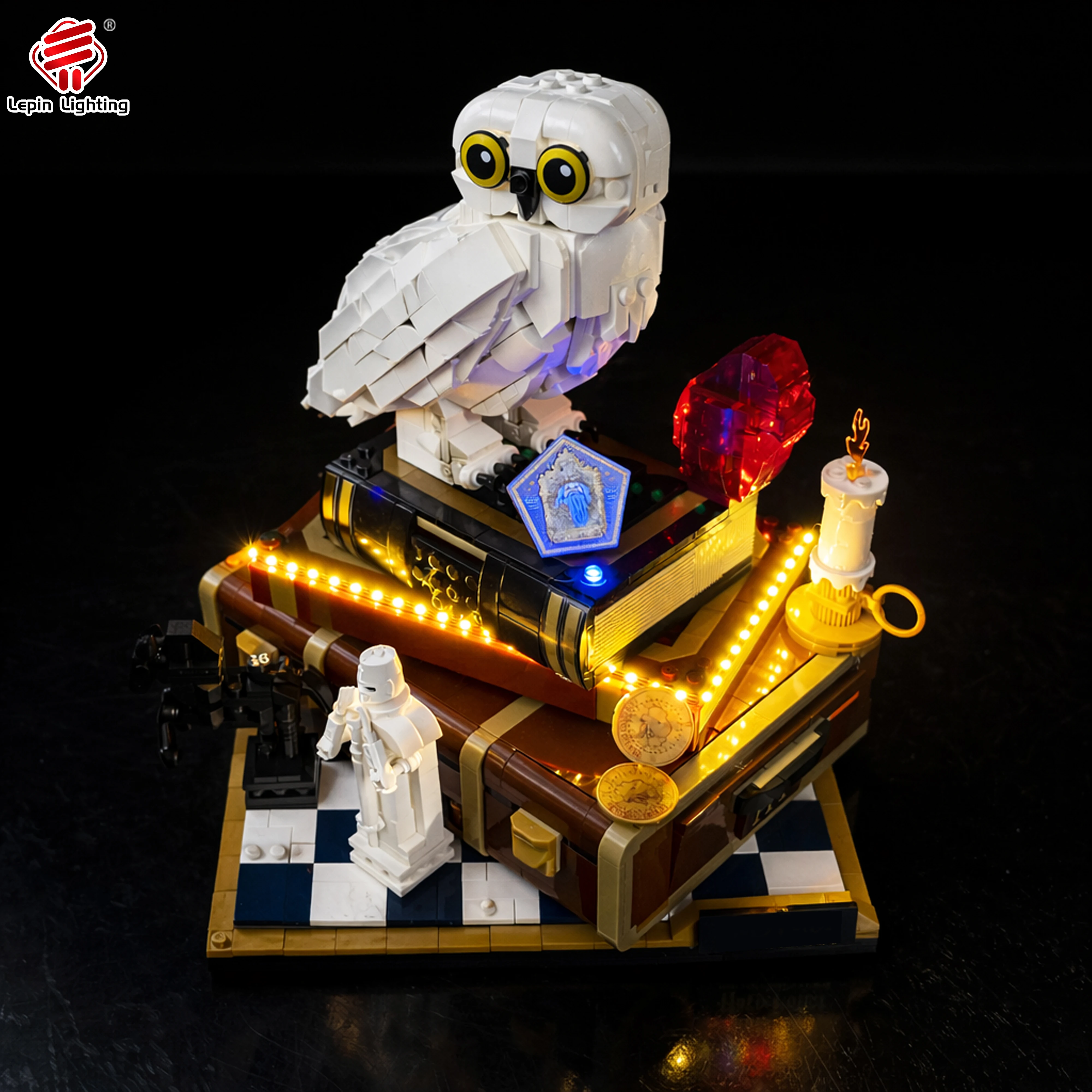 Фото Комплект светодиодного освещения, совместимый с моделью 76466 «Философский камень» (Коллекционное издание), декоративная подсветка (модель в комплект не входит)