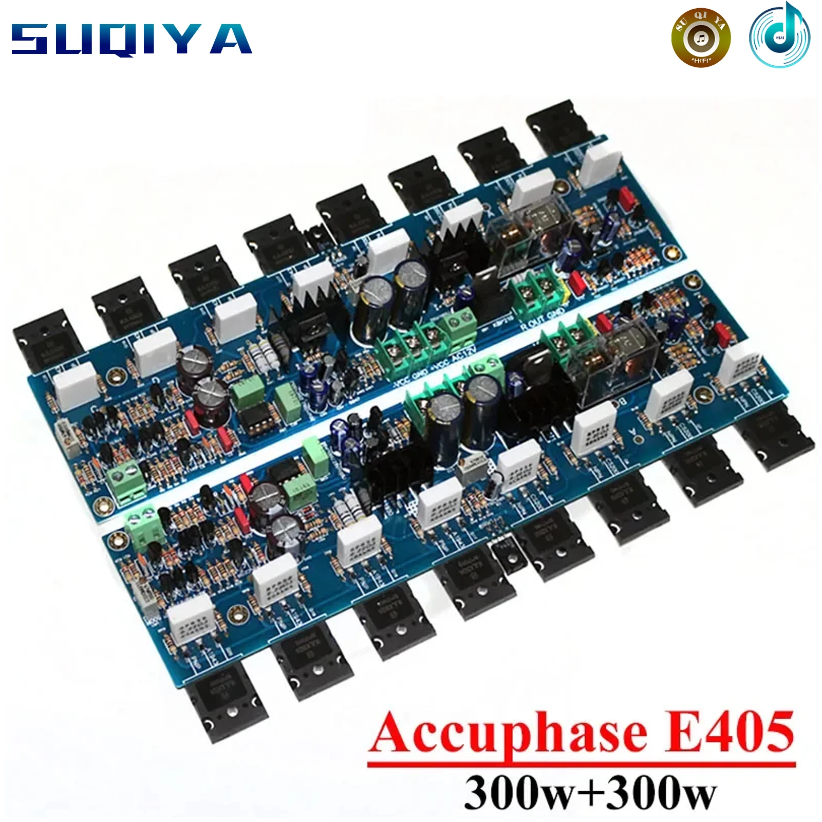 300w*2 Accuphase E405 2 Channel HIFI Amplifier Board Ultra-low Distortion Pure DC High Power High End Audio Amplifier