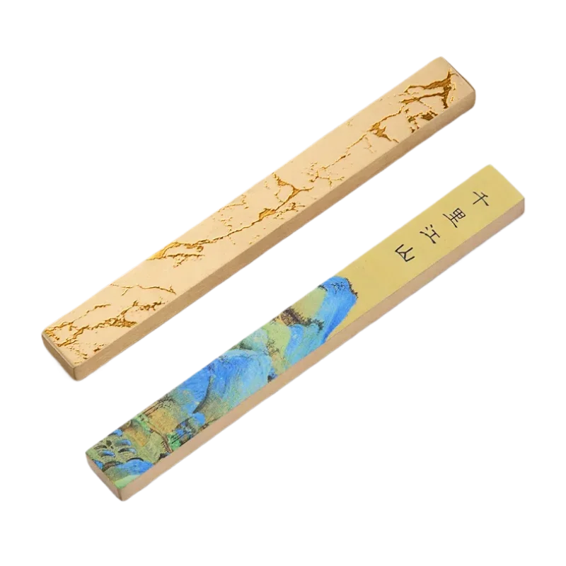 Solid Brass Paperweight Chinese Style Calligraphy Painting Writing Paperweight Classical Brush Metal Penholder Creative Ornament
