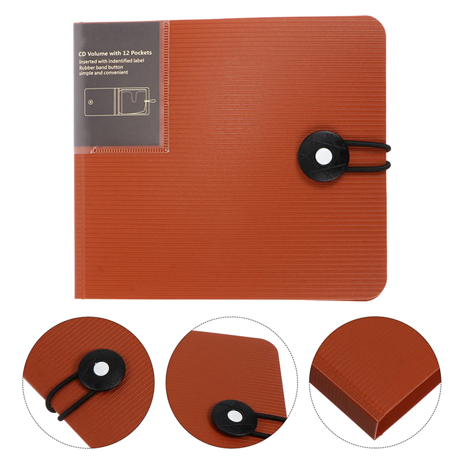 

2 Pcs CD Book Storage Bag Protective Case DVD Pocket PP Holder Organizer For DVDs Storage Portable