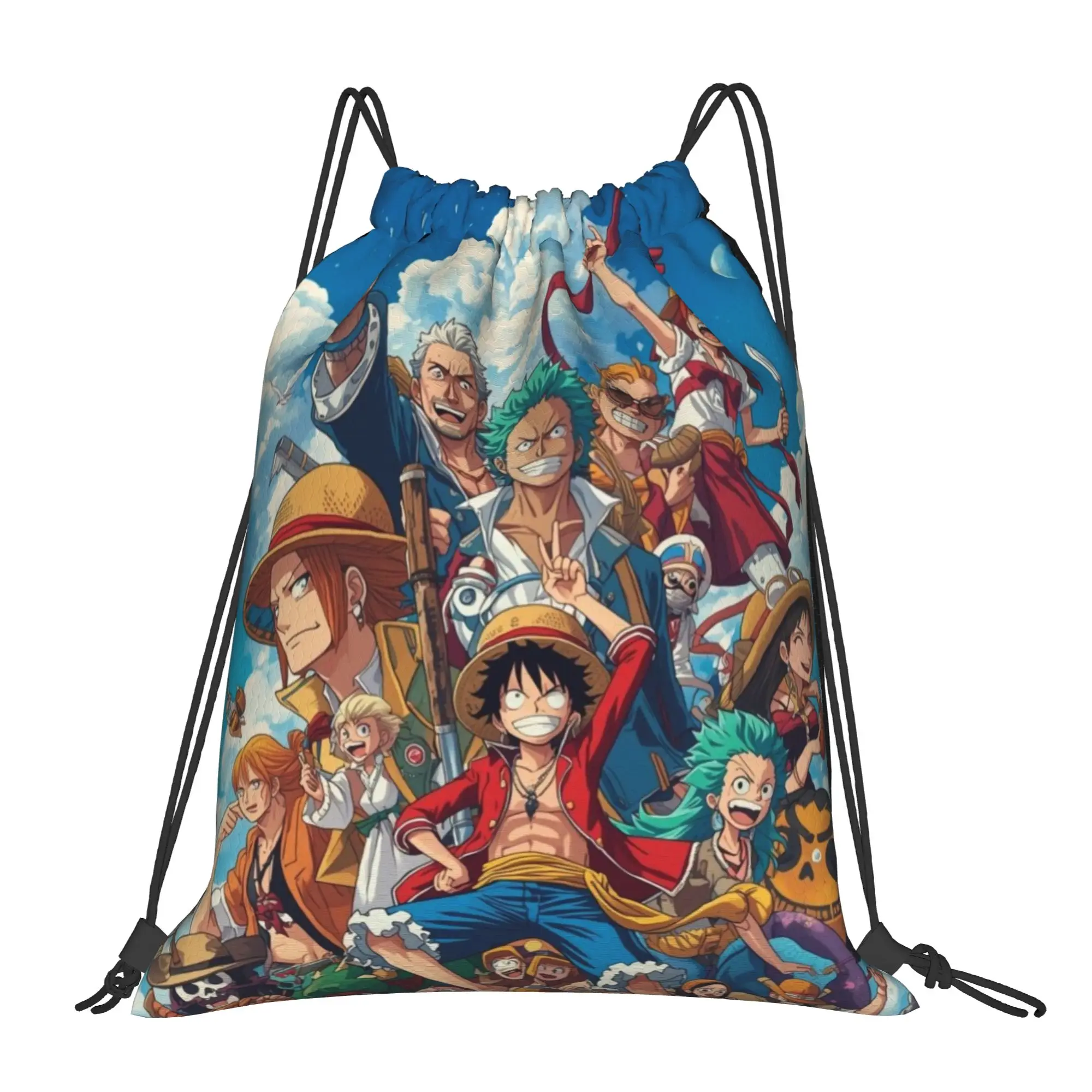 

Сумки-мешки Grand Line One Piece на шнурке, унисекс, для спортзала, для хранения и организации, с карманом, на веревочке