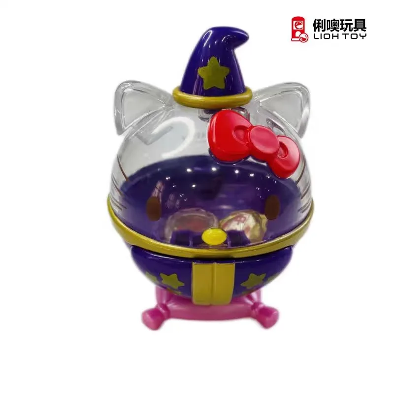 HelloKitty Figure Kuromi  Melaody Cartoon Cat Fortune Prediction Ornaments Accessories Gashapon Capsule Toy