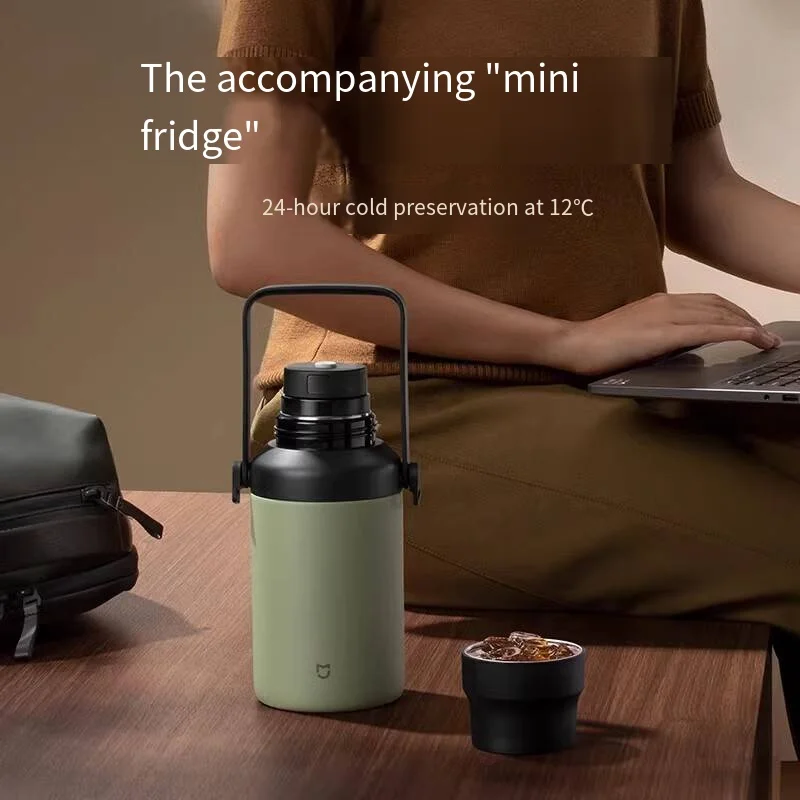 Xiaomi Mijia Thermos 스테인레스 스틸 진공 플라스크 주방 대용량 열 커피 병 홈 핫 커피 컵 물병