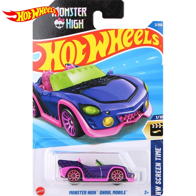 

Original Hot Wheels Car Monster High Ghoul Mobile Toy for Boy 1/64 Diecast Voiture Metal Model Juguetes Collection Birthday Gift