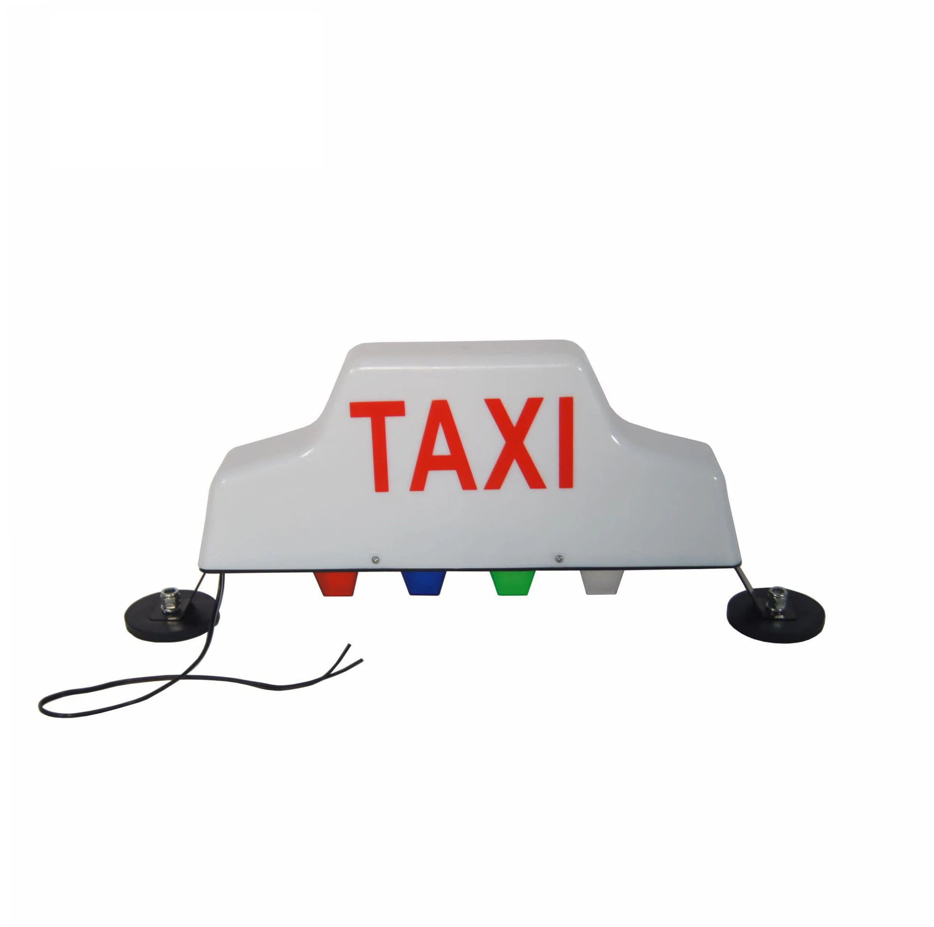 New 12V DC Roof Waterproof Top Sign Cab Lamp Light Signal Lamp Roof Top Sign Strong Magnetic LED Color 21W TAXI Light Universal