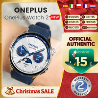 New Smartwatch OnePlus Watch 2 1.43'' AMOLED Screen 500mAh Battery 100+ Sport Modes 2GB+32GB 46mm WiFi GPS IP68 Google Pay