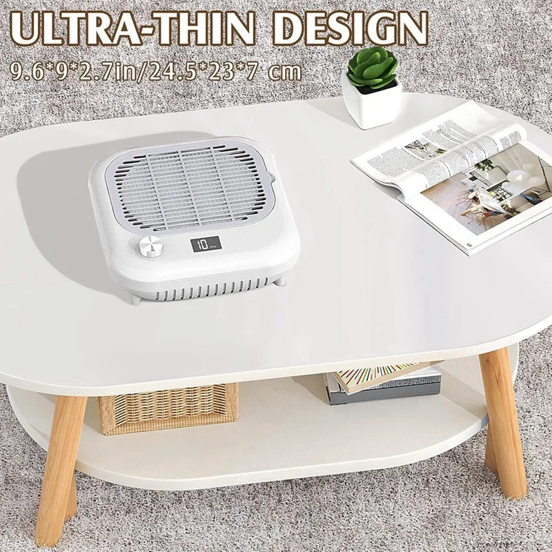 MYHOME Nail Dust Collector Vacuum For Nail Tech 600PA High-Speed Electric With Reusable Filter, Quiet Suction Machine