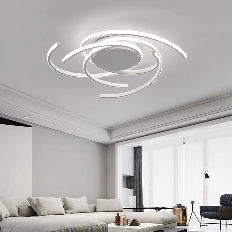 Modern Led Ceiling Lights Dimmable Nordic Creative Chandelier for Living Room Dining Room Bedroom Study Balcony lighting