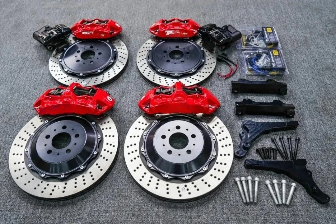 HotFront Rear Brake Kit E-Brake Caliper For TESLA MODEL Y MODEL S MODEL3  MODEL X 2019-2021 20/21/22/24in Wheel