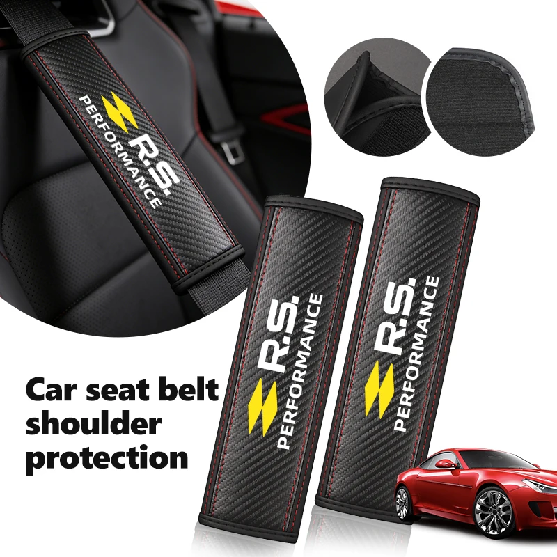 Car Seat Belt Safety Belt Shoulder Protector Cover For Renault Dacia RS Megan Scenic Logan Laguna Clio 3 4 Kadjar Espace Symbol
