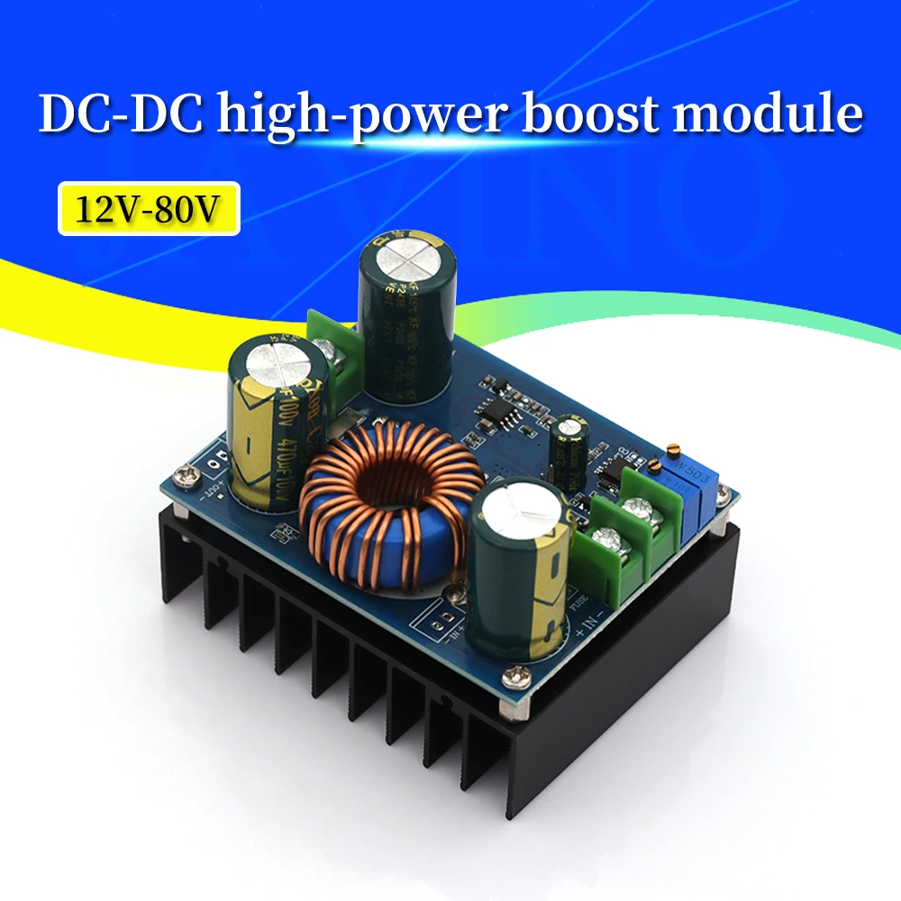 DC 10-60V To 12-80V High Power Boost Module 600W MPPT Solar Constant Voltage Constant Current Vehicle Voltage Regulator Module
