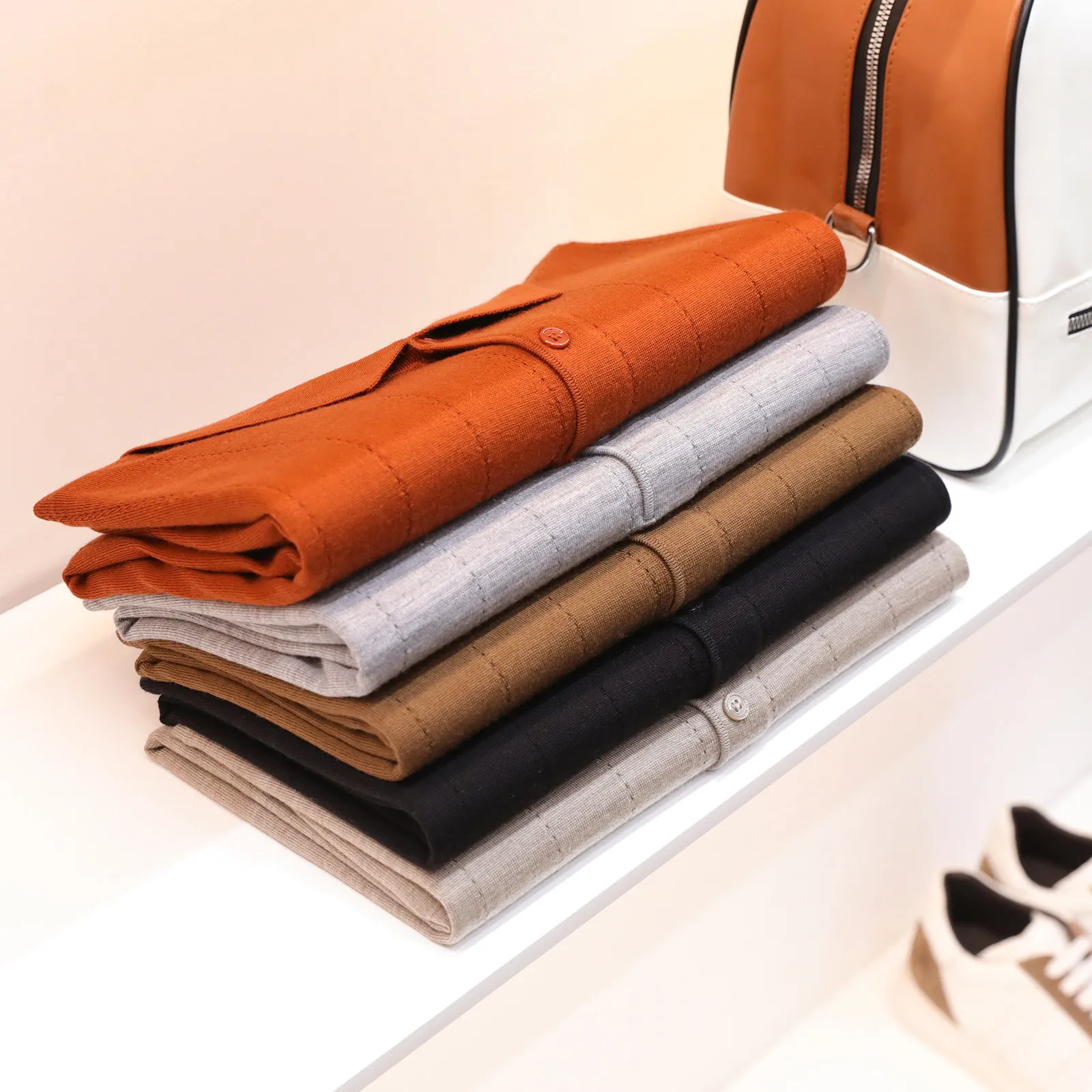 2026 summer new Italian luxury old money style high-end 100% wool cool knitted short-sleeved POLO shirt