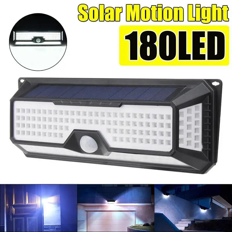 

Led Solar Light All Around 180 Light Waterpro Three Human Body Infrared Induction Wall Lamp Garden Light Spot