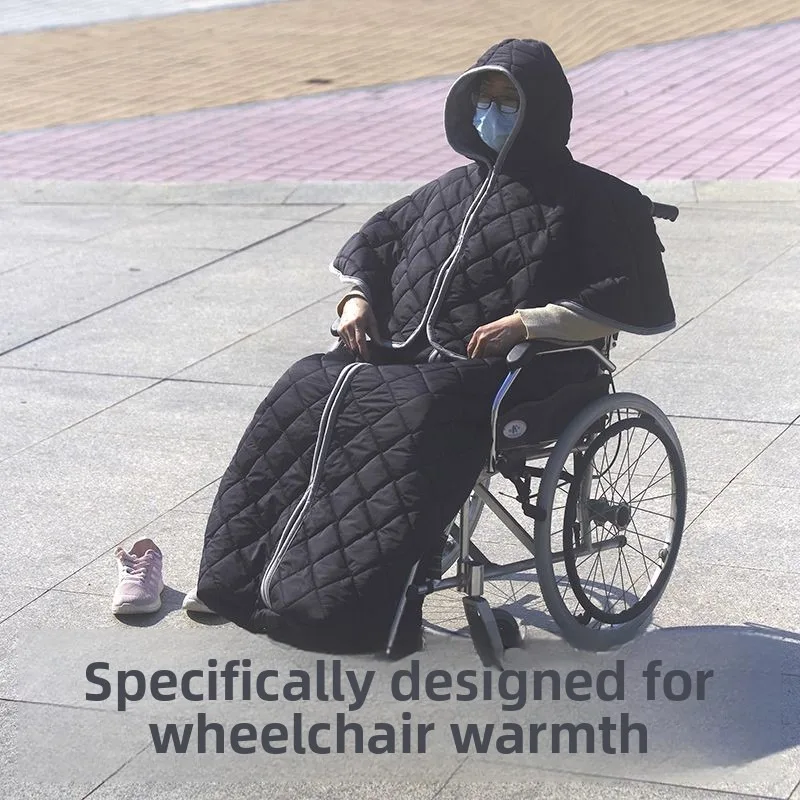 كرسي متحرك الشتاء الصوف الساق بطانية دافئة يندبروف اللفة لحاف المسنين السفر في الهواء الطلق مقاومة للماء الغطاء القطيفة الواقية