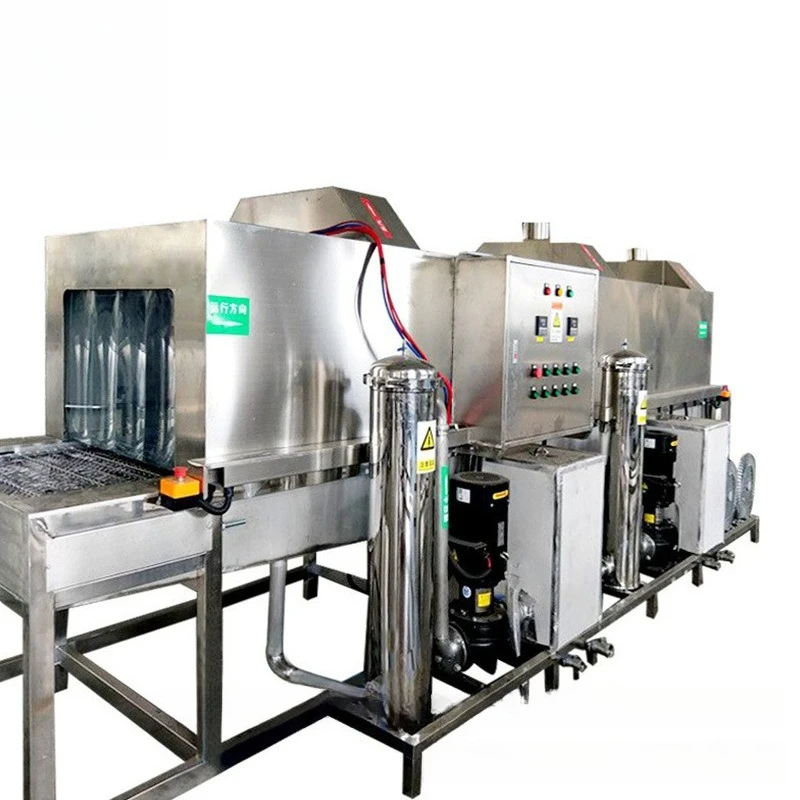 Aluminum drawing cup cleaning line, crawler type aluminum cup degreasing cleaning and drying equipment