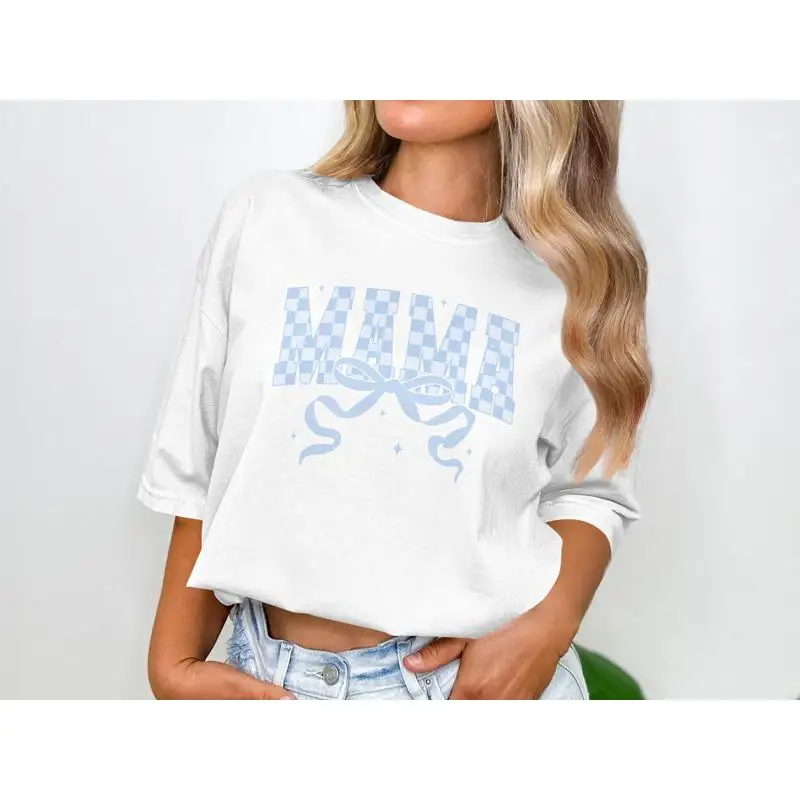 

Футболка Mama для мамы, милая удобная футболка на день матери на день рождения