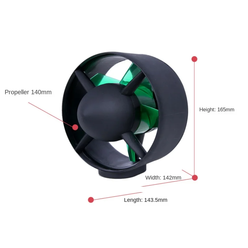 Imagem -03 - Hélice Subaquática Rov para Barco de Pesca e Caiaque Robô Submersível Modificado Alta Velocidade 800w 2448v 10a 130n1pc