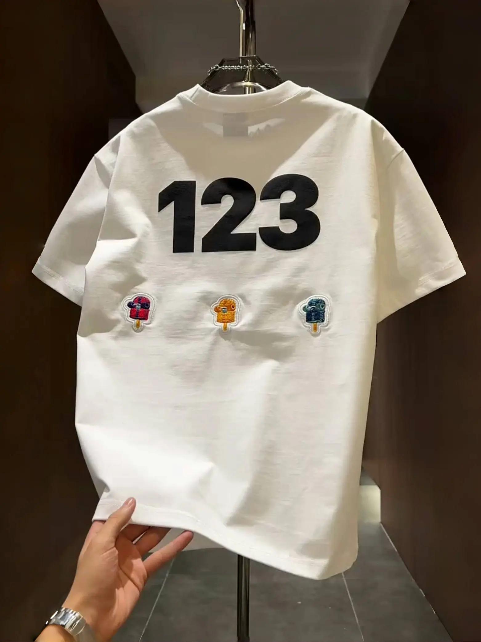 Summer ort Sve T-irt Men's Cartoon Print round Ne Overhead Casual Base irt Men's f Sve Top Faion Urban Out...